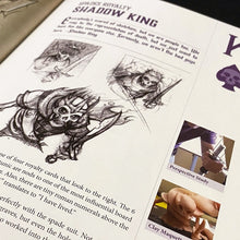 Load image into Gallery viewer, Tournament of the Mythic Kingdoms art book interior closeup