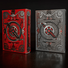 Load image into Gallery viewer, GRIT MTB Playing Cards - Red &amp; Gray Set
